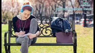 MFSTUDIO 50 Inches Outdoor Garden Bench