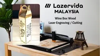 Lazervida Wine Box Engraving/Cutting #lazervida #malaysia #laser #laserengraving #wine #winebox