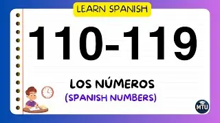 Master Spanish Numbers 110 to 119 &mdash; Speak & Count Like a Pro! #learnspanish #spanish #tutorial