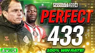 My *New* PERFECT 433 FM24 Tactic! (100% Win Rate) | Best FM24 Tactics