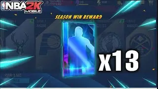 13 NEW DIAMOND CARDS FROM SEASON SIMULATIONS || NBA2K MOBILE