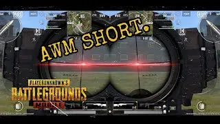 Runnig enemy killed in a single shot by AWM at Stadium Game play of #pubglite