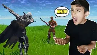 I IGNORED My Little Brother For An Entire Fortnite Game! HE RAGED! VICTORY ROYALE!