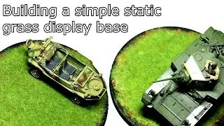 How to build a simple static grass diorama display base for scale models