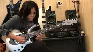 16years old Divaldi Addina -Play live at HiEnd Guitar.com    #6th - song cover