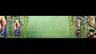 Tangled and Snow White Harman Framed Pins - Disney Licensed - Pulse Gallery Artland Pins