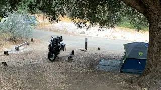 BMW1200GSA Riding Into Reyes Creek Campground