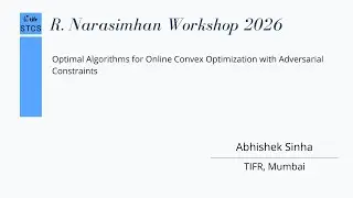 Abhishek Sinha - Optimal Algorithms for Online Convex Optimization with Adversarial Constraints