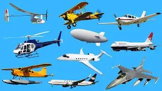 Vehicles - Air Vehicles Names & Air Vehicles | Airoplane And Air Vehicles Names | Easy English