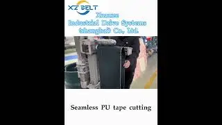 XZBELT Factory worker cutting belt process #beltfactory #conveyorbelt #manufacturing #belt