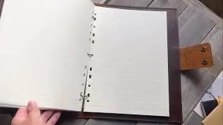 Vintage Zippered Refillable Leather Notebook Journal