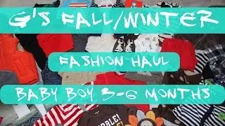 G's Fall / Winter Fashion Haul - Baby Boy 3-6 months (Target, Carters, Trumpette and more)