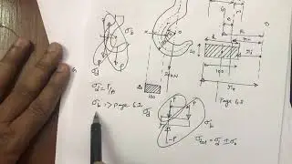 Design of machine elements - curved beam 