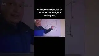 Solving a right triangle problem while learning trigonometry