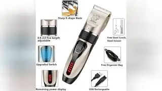 Yabife Dog Clippers Usb Rechargeable Cordless Dog Grooming Kit Electric Pets Hair Trimmers Shaver Sh