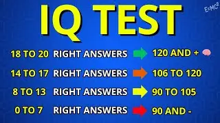 👉 INTELLIGENCE Test QUESTIONS and ANSWERS 🧠 Free IQ Test with RESULTS ✅ #iqtest #intelligencetest