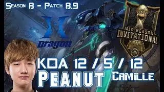 KZ Peanut CAMILLE vs TWITCH Jungle - Patch 8.9 EUW Ranked