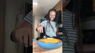 Slow Cooker Collard Greens + Crispy Baked Chicken Wings + Skillet Buttermilk Sweet Potato Cornbread
