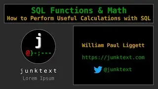 SQL Functions and Math (How to Perform Useful Calculations with SQL)