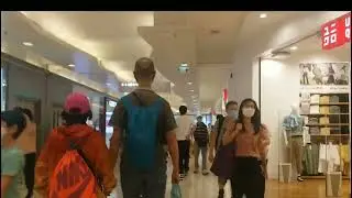 Walking until we reached TKO Mall