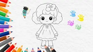 How to Draw a Cute Girl |  Easy Drawing Trick for KIDS to Try  | WOW Tube DRAWING