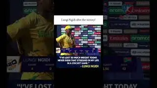 &ldquo;An Honest Moment from Lungi Ngidi 🤍&rdquo;  #shorts #shortsviral #trending #shortsfeed #viralvideo