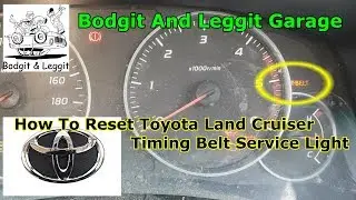 Как сбросить индикатор ремня ГРМ на Toyota Land Cruiser в Bodgit And Leggit Garage