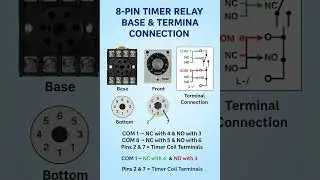 🔌 8-Pin Timer Relay Wiring Explained in 60 Seconds ⚡ | Easy Connection Guide 🧠💡