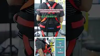 Ordinary safety belts(safety )👉3M-Exofit safety harness(comfortable)👉 Exo-skeltal safety harness(EHS