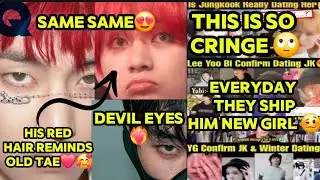Everyday they ship jungkook with new girl🙄 trashshippers are so cringe🥴. Tae new gq korea cover ❤️‍🔥