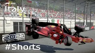 Huge Mega Crash at 320KM/H - 199MPH with Ferarri on Monza | F1 2021