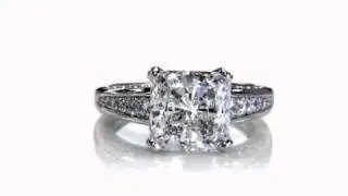 3.5-Carat Princess Cut Designer-Inspired Cubic Zirconia Ring