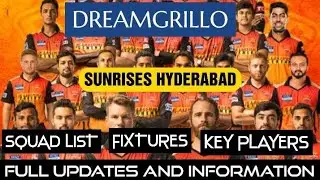 SUNRISES HYDERABAD (SRH)-IPL 2021(Phase-2) All Updates, Squad List, Key Players, Fixture,Full Report