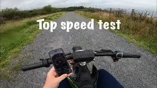 1300w 48v electric dirtbike top speed test!