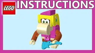 3D LEGO instructions | Dixie Kong figure | 71426 | LEGO Super Mario character