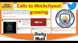 ​#kickmancityout trends on social media@BBCSport @SkyNews @dailymail & other media