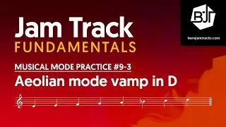 D Aeolian mode vamp Jam Track - BJTF #9-3