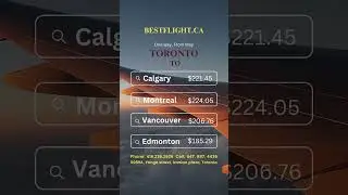Canada's domestic flights with the best price  #travel #plane