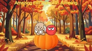 JMKit And Red Ball Amazing Fall Pumpkin Jumping Special Jigsaw Puzzle