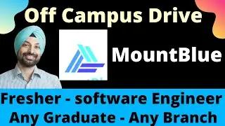 Mountblue hiring Software Engineer any graduate can apply