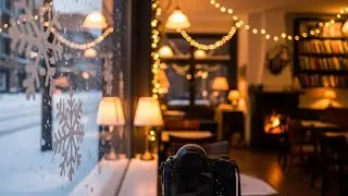 Silent Winter Jazz Café | Cozy Night Jazz Atmosphere, Quiet Conversations