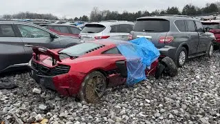Wrecked Supercar Mclaren At Copart Salvage Auction, Full Walkaround Amazing Cheap Cars