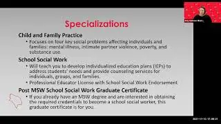 MSW program information session recording