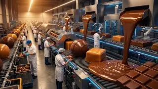 Inside Chocolate Factory  Candy Making Process