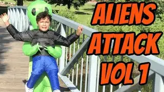 Out of this World: Father-Son Alien Adventure Movie - Funny Inflatable Alien Costume