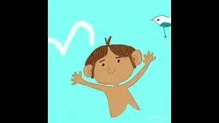 One kid. One seagull. Watch this playful drawing unfold in seconds!#shorts #digitalart #seagulllove