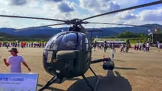 [4K] Helicopter 500MD Defender Republic of Korea Army aviation/소형 공격헬기 500MD/Боевой вертолет 500MD