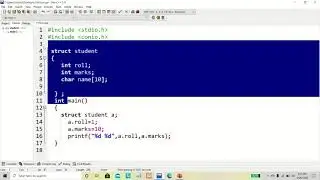 Sturcutre in c