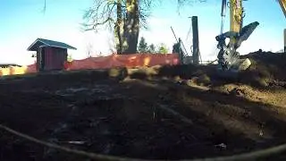 Backyard excavation