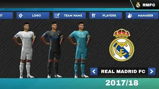 Real Madrid Kits 2017/2018 - Dream League Soccer 2023